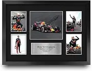 HWC Trading FR A3 Max Verstappen Gifts Printed Signed Autograph Presentation Display for F1 Formula 1 Racing Fans - A3 Framed
