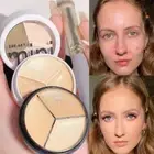 Dark Circles Spot Cover Persistence Concealer Palette With Brush Moisturizing