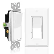 3-Way Wall Light Switch Dimmer On/Off Rocker Paddle Interrupter 15Amp ETL Listed