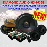 DIAMOND AUDIO HX653DI 3-WAY COMPONENT SPEAKERS SYSTEM DIAMANTE ITALIA EDITION