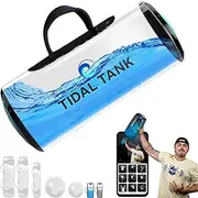 Tidal Tank - Sand Bag Alternative 45 lbs - Adjustable Aqua Bag and Power Bag with Water - Core and Balance Aquabag - Portable Stability Fitness Equipment - Including Online Training Center