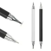 2pcs Ballpoint Pen with Stylus Tip Stylus Pens for Touch Screens, Black White