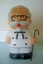Rare 1970s Ceramic Colonel Sanders Bank from Japan Kentucky Fried Chicken KFC