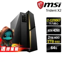 在飛比找momo購物網優惠-【MSI 微星】i7 RTX4090繪圖電腦(Trident