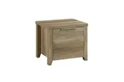 Bedside Table 2 drawers Storage Table Night Stand MDF in Oak