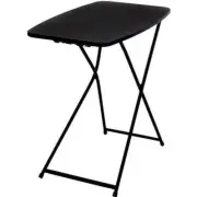 Lightweight & Portable 26" Adjustable Height Personal Indoor Folding Table Black