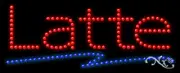 NEW “LATTE" 27x11 UNDERLINE SOLID & ANIMATED LED SIGN W/CUSTOM OPTIONS 21203