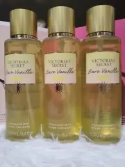 3x - VICTORIA’S SECRET BARE VANILLA SOL BODY MIST SPRAY SPLASH 8.4 oz NEW