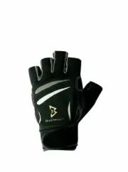 Bionic Men's Beast Mode Fingerless Fitness Gym Workout Lifting Gloves (PAIR)