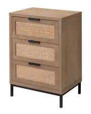 Jamie Young Reed 3 Drawer Side Table