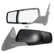 K Source 80920 Exterior Towing Mirror; Snap & Zap; Snap On; Manual; Black; Pair