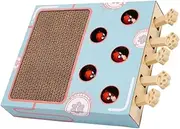YARNOW Interactive Cat Scratching Board Funny Cat Whack Game for Exercise Interactive Play Lightweight Corrugated Cardboard Design