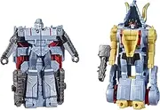 Transformers - Bumblebee Cyberverse Adventures - 4.5 Inch Dino Combiners Slugtron 2 Pack - Megatron And Slug - Dinobots Unite - Action And Toy Figures - Toys For Kids-Boys And Girls - F2734 - Ages 6+