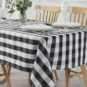 Checkered Square Tablecloth Stain Resistant Waterproof and Wrinkle Resistant ...