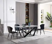 Ximena Natural Marble Dining Table