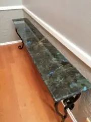 22"x18" Labradorite Stone Side Console Table Top Random Handmade Art Home Decor