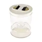 Pickle Jar Hourglass Can Dry Wet Separation with Strainer Flip Airtight Lid