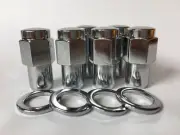 Fits Nissan/Datsun 16 Mag Wheel Nuts 12mm x 1.25 x 25mm & 16 Washers
