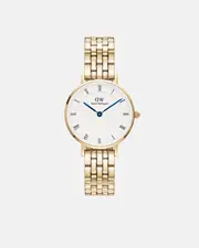 Daniel Wellington Petite Roman Numerals 28 5-Link G White Watch