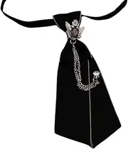 [Sarkoyar] Boys Uniform Necktie Match Clothes Ribbon Preppy Style Boys Neck Tie Garment Accessory