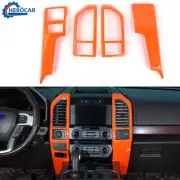 Console Dash AC Vent Panel Cover Trim Frame Bezel Orange For 2015-19 Ford F-150