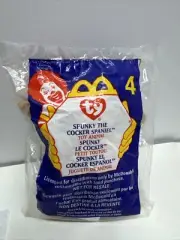 McDonald’s TY Teenie Beanie Babies Spunky the Cocker Spaniel (#4)- New/Sealed