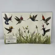 Hester & Cook Hummingbirds Pad of 24 Paper Placemats 18.5 x 12.5 SEALED New