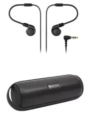 Audio Technica ATH-E40 Pro In-Ear Monitor Mini Earphones + Bluetooth Speaker