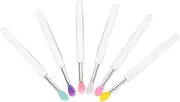 CALLARON 6pcs Portable Lip Brush Convenient Makeup Applicators for Easy Lip Color Gloss Application Includes