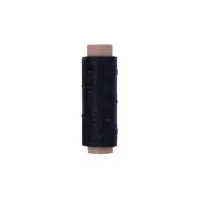 Black Premium Waxed Polyester Thread for Leather Crafting, 1mm x 164ft, Durable
