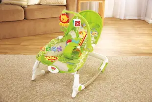 @米米的窩@玩具租賃 Fisher-Price 費雪 熱帶雨林好朋友可攜式兩用安撫躺椅 安撫搖椅 [出租]