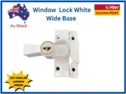 TradeBase Window White Sash Double Hung Lock Lockable Keyed Alike Wide Base