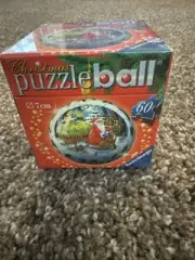 Ravensburger Christmas Puzzleball Santa & Angel 60 pc 3D Puzzle Ornament 2008