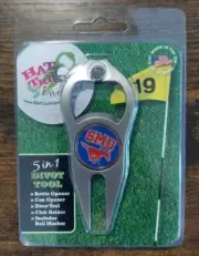 NCAA SMU Hat Trick Divot Tool 5 In 1 Golf Divot Tool, Ball Marker...