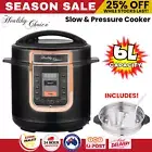 6L Electric Digital Slow/Pressure Cooker 1000W Multi Rice Cooker Food Steamer
