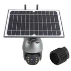 EU Frequency 4G 1080P PTZ Camera Solar Powered PIR Motion Detection Full Col Fit