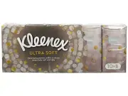 Ultra Soft & Strong Facial Tissues, Travel Pocket Pack, 9 Ct,:10 Pack