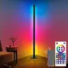 Lamp Corner RGB LED Floor Standing Light Modern Color Remote Changing Game Mood