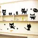 五象設計 動物028 黑色貓咪 壁貼 小貓牆貼 家居裝飾 兒童房裝飾 牆貼紙 臥室裝飾環保壁貼 牆壁藝術