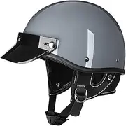 Retro Motorcycle Helmet Removable and Washable Liner Jet Helmet Comfortable and Durable Fit Adult Men Women Cruiser Chopper DOT/ECE Approved Motorcycle Half Helmet