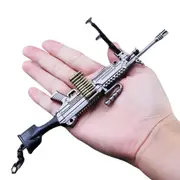 Miniature Toy M249 SAW Replica Diecast Gun Model Keychain
