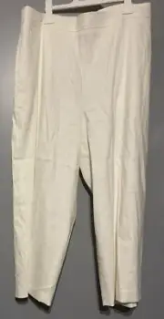 Witchery Linen Blend Crop Pant Size 18