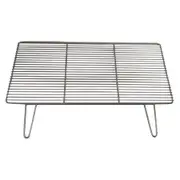 Charcoal BBQ Grill with Handles- Stainless Steel