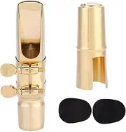 Eb Alto Sax Saxophone 7C Mouthpiece, Brass Material, Jazz Music, 2 Pads Included, Fine Workmanship, Simple Installation, with Cap, Musical Instruments Accessory