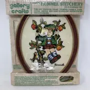 Hummel Stitchery Do-It-Yourself Kit Yarn Included #8032 "Boy in Apple Tree"