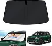 Windshield Sun Shade for Mini Countryman Cooper F60 SUV Accessories 2017-2024 Window Sunshade Sun Visor Protector Foldable Blocks UV Rays Keep Your Car Cooler