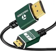 Micro HDMI to HDMI Cable 5M, Ultra Slim & Flexible HDMI Micro Cable Supports 3D/4K@60Hz/18gbps/2160P/1080P
