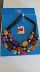RARA AVIS by Iris Apfel MEGA MULTICOLOR STONE STATEMENT NECKLACE RARE