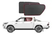 Genuine SNAPSHADES Car Rear Window Shades for Toyota Hilux 8th Gen | TruckMas...