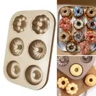 6 Cavity Donut Doughnut Mold Non Stick Maker Donut Tray Baking Pans Bake Mould